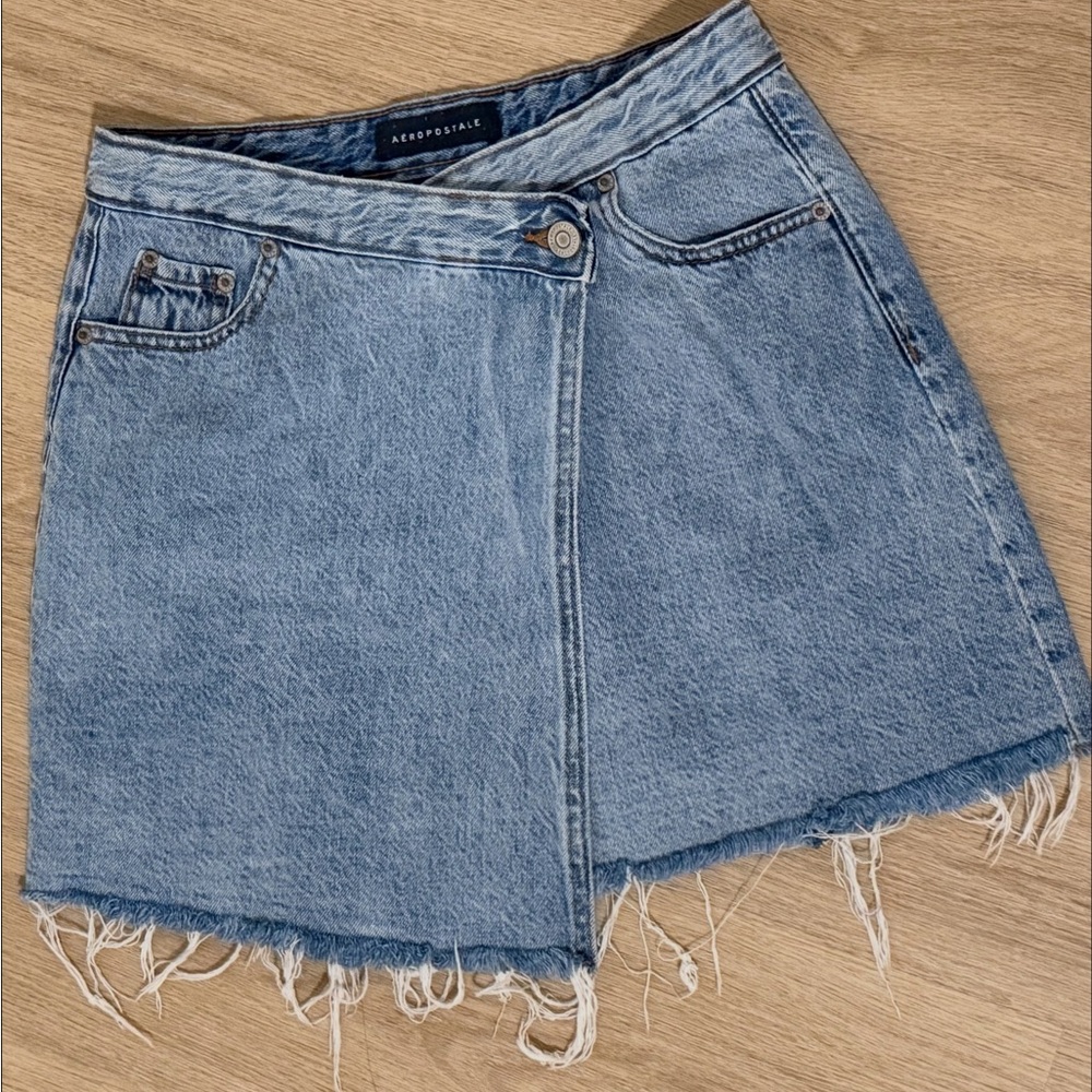 Aeropostale Blue Denim Mini Skirt